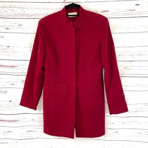 Vintage Cache Jacket Women’s 12 Red Long Sleeves Hidden‎ Buttons